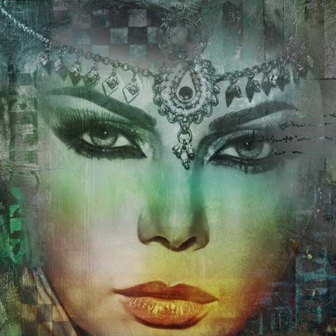 Intact Kent Onveilig Arabische schilderij Arabian Haifa turquoise | Safaary