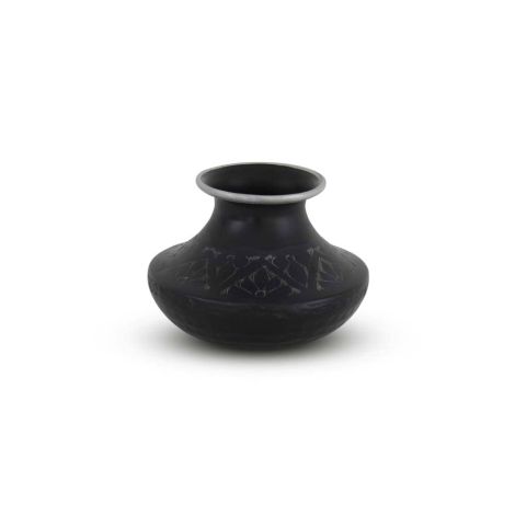 Hammam Pot Zwart Vintage Ø 15cm