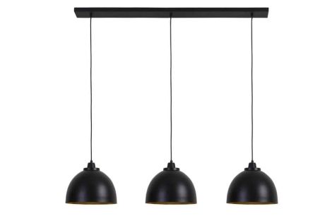 Light & Living Hanglamp Matzwart-Goud 3L Kylie Ø 30 x 26cm 