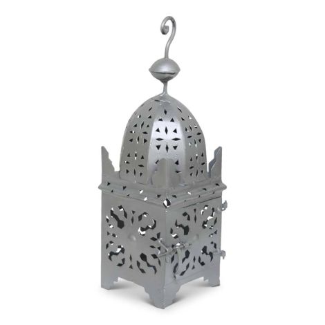 Marokkaanse Lantaarn Zilver Medium Arub