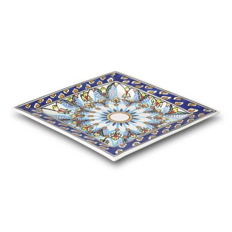Marokkaanse Schaal Vierkant Blauw 30 x 30cm