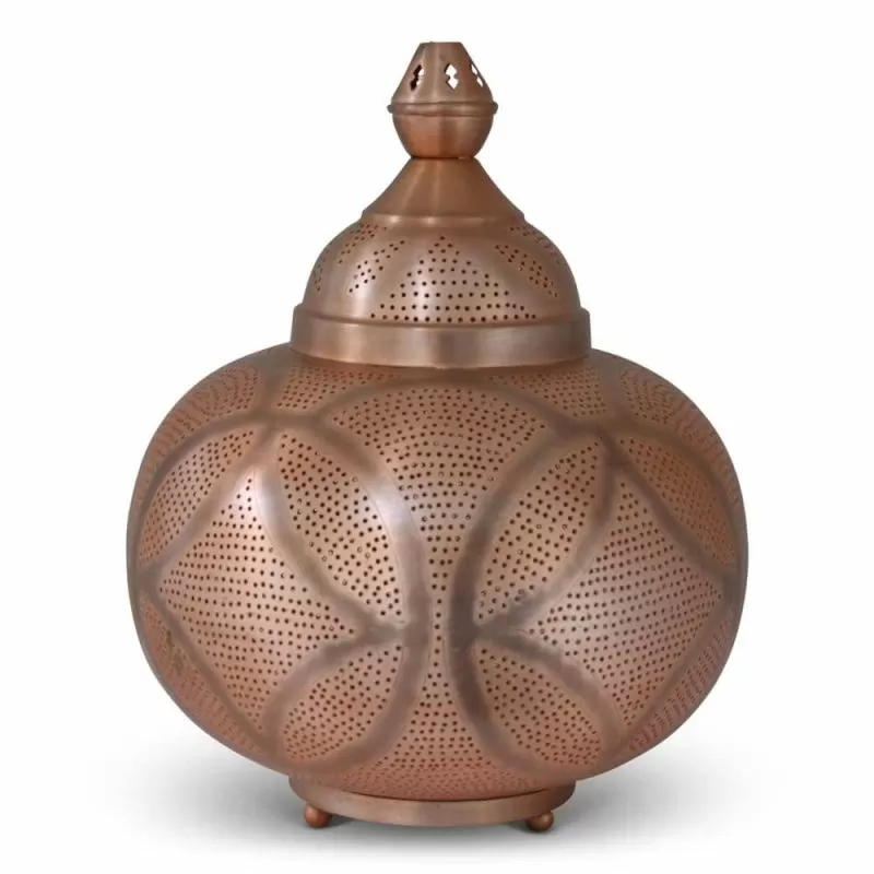 Indiener Motivatie Prelude Marokkaanse Tafellamp Koper Nayelis Ø 33 x 40cm | Safaary