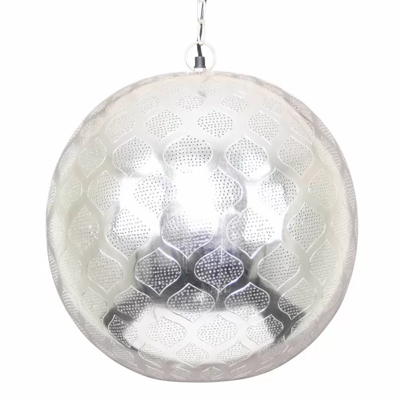 Oosterse Hanglamp Zilver Saida 40 x 44cm | Safaary