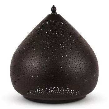 Arabische Tafellamp Yamina Zwart Goud Ø 30 x 31cm