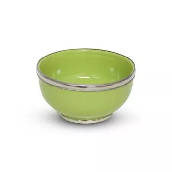 Kom Appelgroen met Metaalring Ø 13 x 8cm