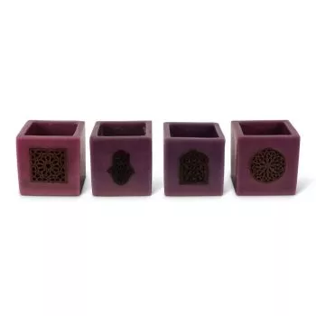 Marokkaanse Kaars Paars Ø 12 x 12cm