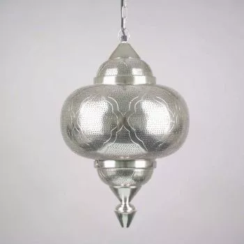 Oosterse Hanglamp Azhara Nikkel Goud Ø 33 x 52cm