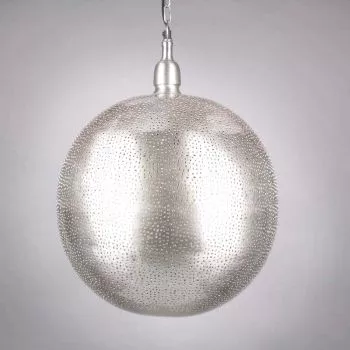 Oosterse Hanglamp Dalal Nikkel Goud Ø 40 x 50cm