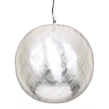 Oosterse Hanglamp Fatiha Zilver Ø 40 x 44cm