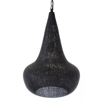 Oosterse Hanglamp Helwa Zwart Goud Ø 35 x 50cm