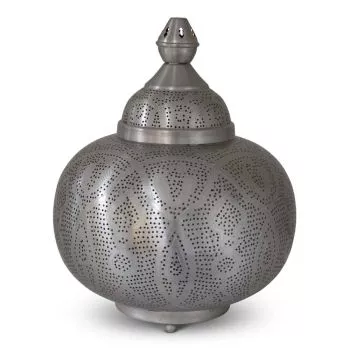 Oosterse Tafellamp Malika Nikkel Goud Ø 33 x 40cm