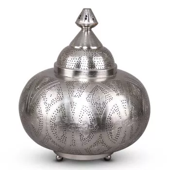 Oosterse Tafellamp Malika Nikkel Goud  Ø 33 x 40cm