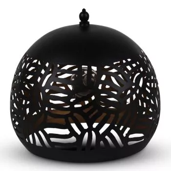 Oosterse Tafellamp Zebra Maji Zwart Goud Ø 27 x 26cm