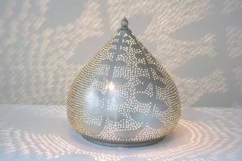 Tafellamp Druppel Filigros Mirati Nikkel Goud  Ø 30 x 31cm