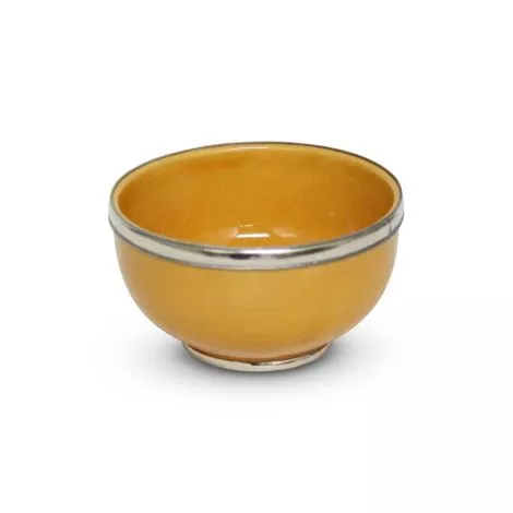 Kom Geel met Metaalring Ø 13 x 8cm