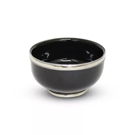 Kom Zwart met Metaalring Ø 13 x 8cm