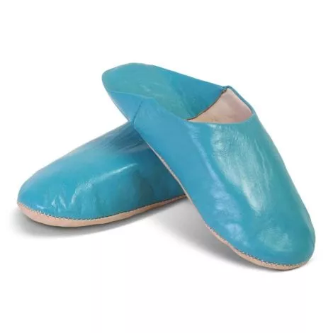 Fair Trade leer dames Marokkaanse Babouche traditionele slippers in 11 kleuren!, Geel, 38 EU