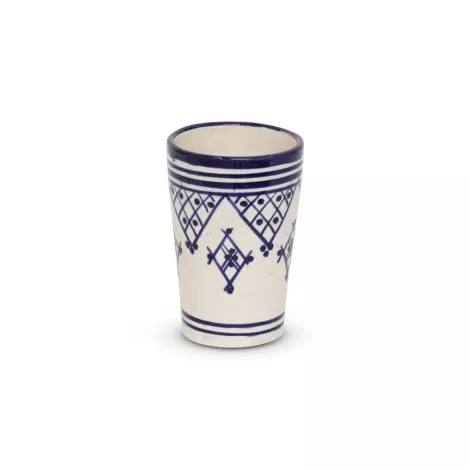 Marokkaanse Beker Blauw Zerbia Ø 8 x 12cm
