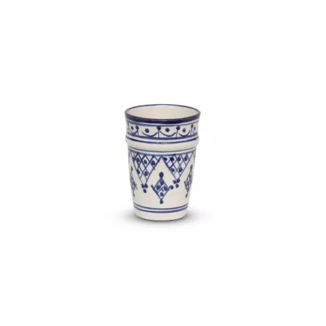 Marokkaanse Beker Blauw Zerbia Beldi Ø 8 x 11cm
