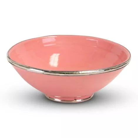 Marokkaanse Kom Roze met Metaal Ø 31 x 12cm