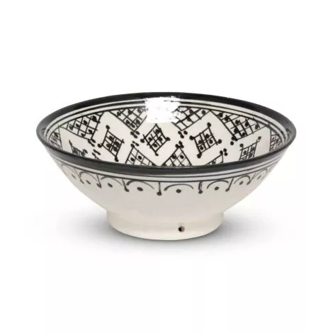 Marokkaanse Schaal Zwart Zerbia Mya Ø 20 x 8cm