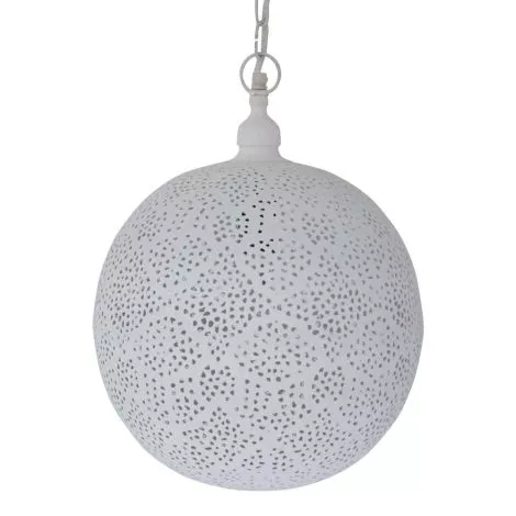 Oosterse hanglamp mozaïek pompoen wit - Merel in Wonderland